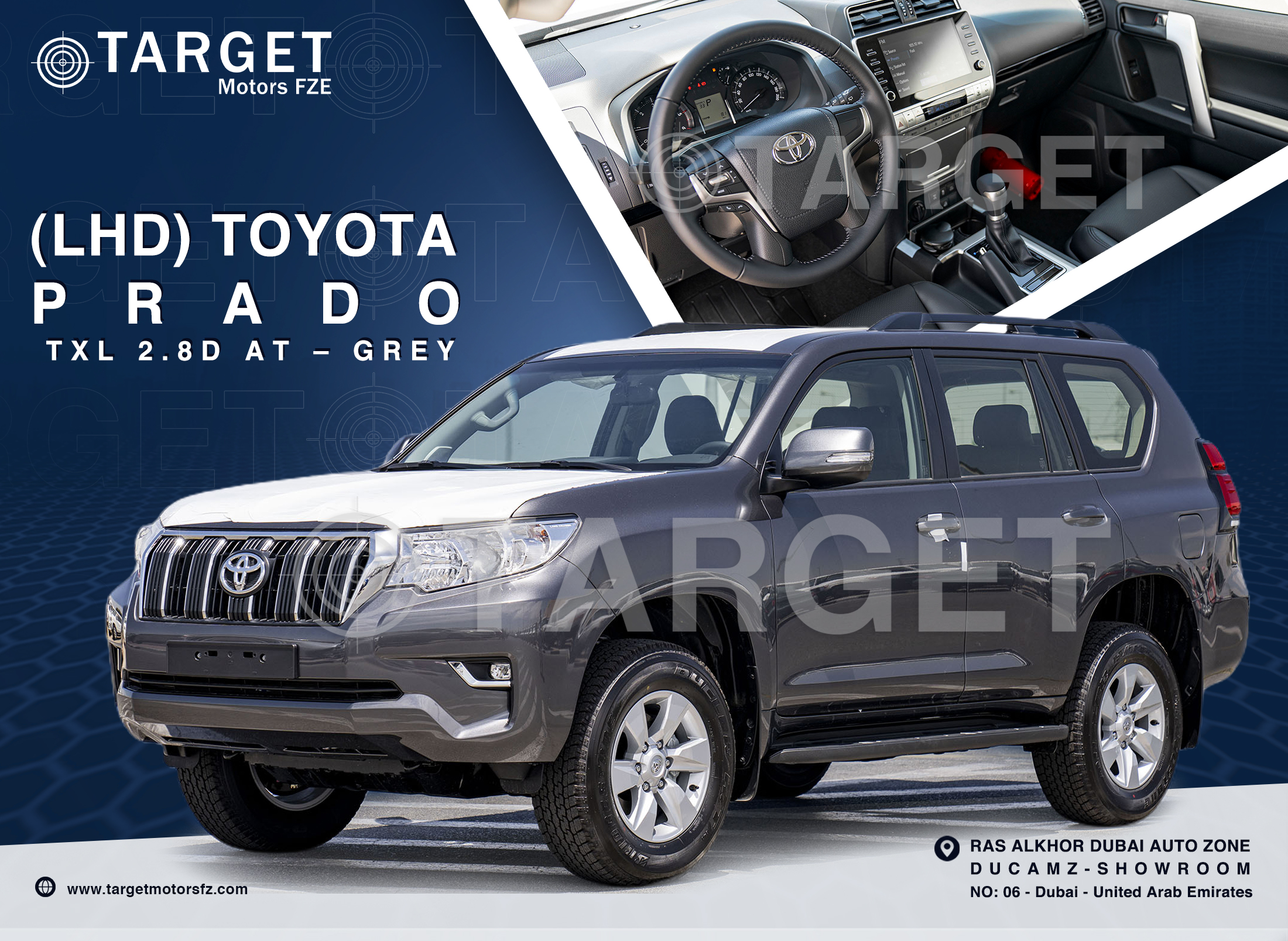 TOYOTA PRADO TXL 2.8D AT_ gray